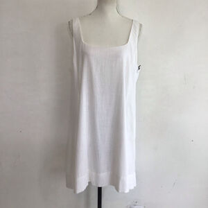 1.STATE The Wonderland Women Elegant Ultra White Square Neck Mini Dress XL